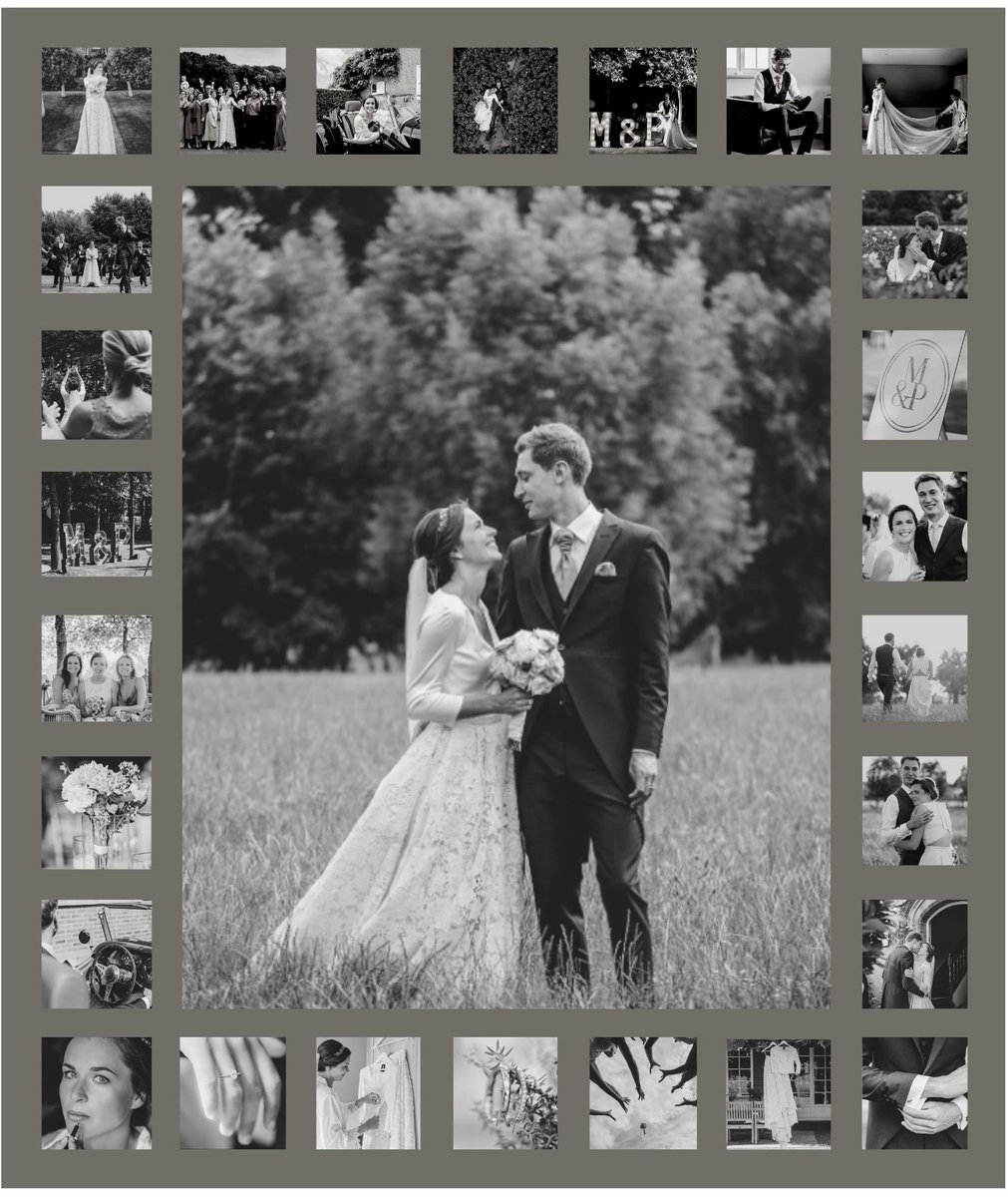 Deknudt Frames multifotolijst S66XK9 G27 - taupe - 27 foto's