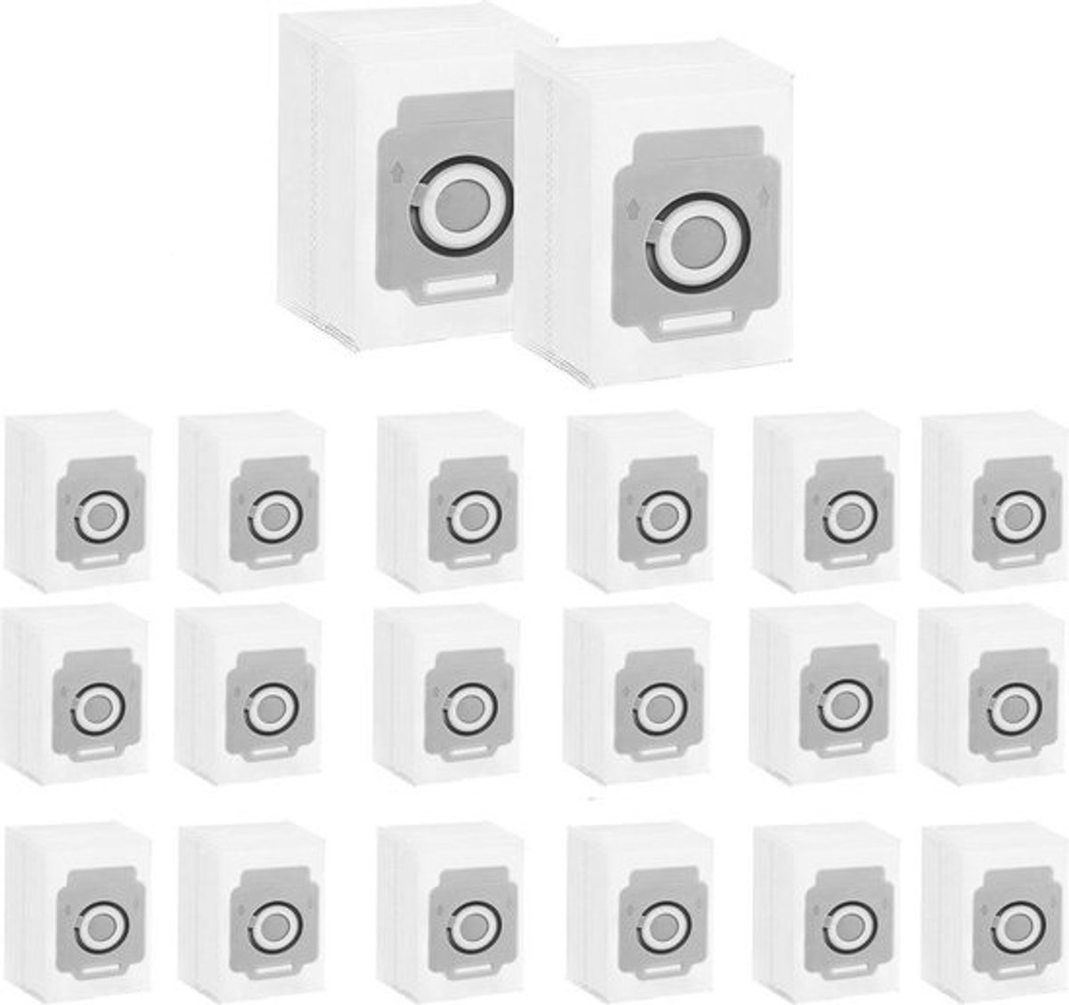 20 stofzuigerzakken geschikt voor iRobot Roomba i7 i7+ i3 i3+j7 J7+S9 S9+Clean Base, stofzuiger afzuigstation, vervangende stofzakken zakken, grote capaciteit, reservezak, stofzuigerzakken, past perfect