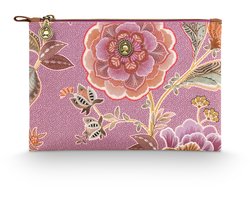Pip Studio - Charly Make up tasje - Toilettas dames - Voor make-up - Matata Lila - 24x1x15.5cm