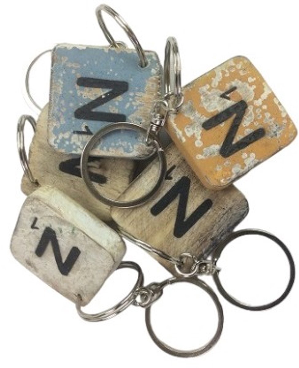 Sleutelhanger letter N