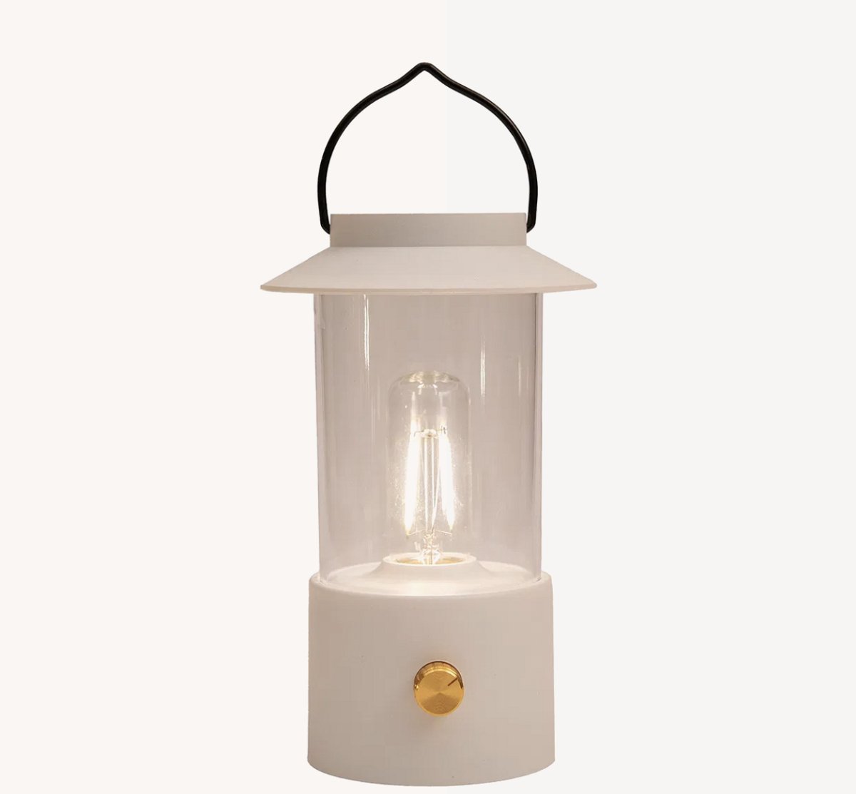 Draadloze Tafellamp Lantaarn - Oplaadbare Lamp - Dimbaar - Wit - 24cm - Tafellamp Oplaadbaar - USB - Binnen en Buiten
