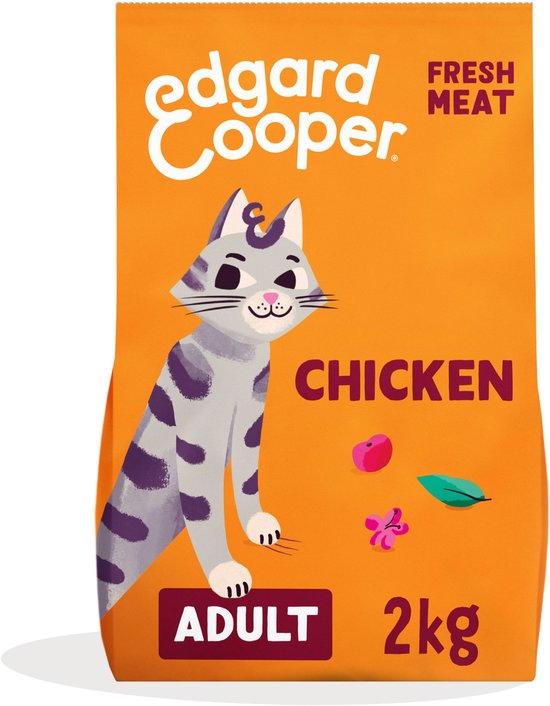 Edgard & Cooper Kattenvoer Brokjes - Graanvrij - Verse Kip - 2kg