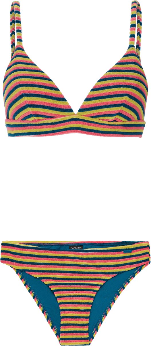 Protest Prtelzi – Triangle bikini set Dames – Verstelbare bandjes – Uitneembare vulling Roze