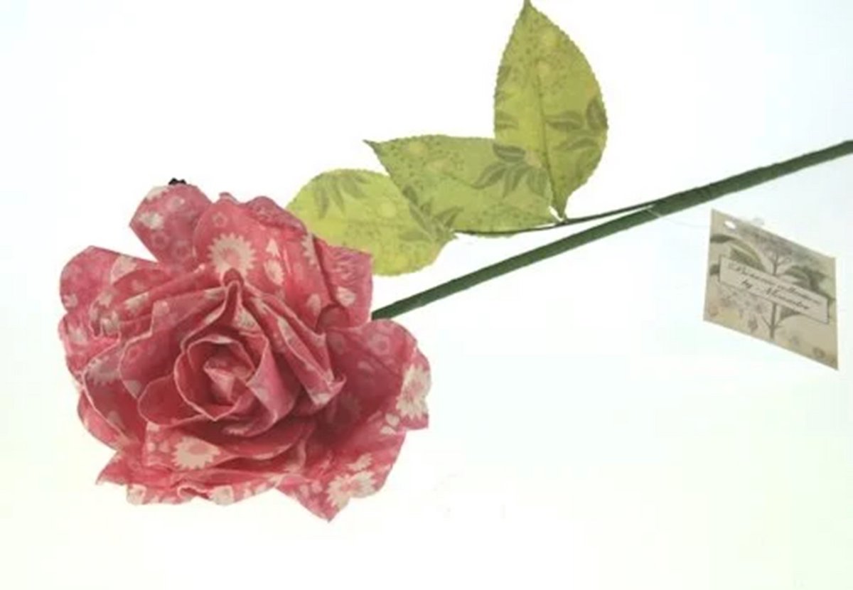 Roos papier fuchsia 70x20cm