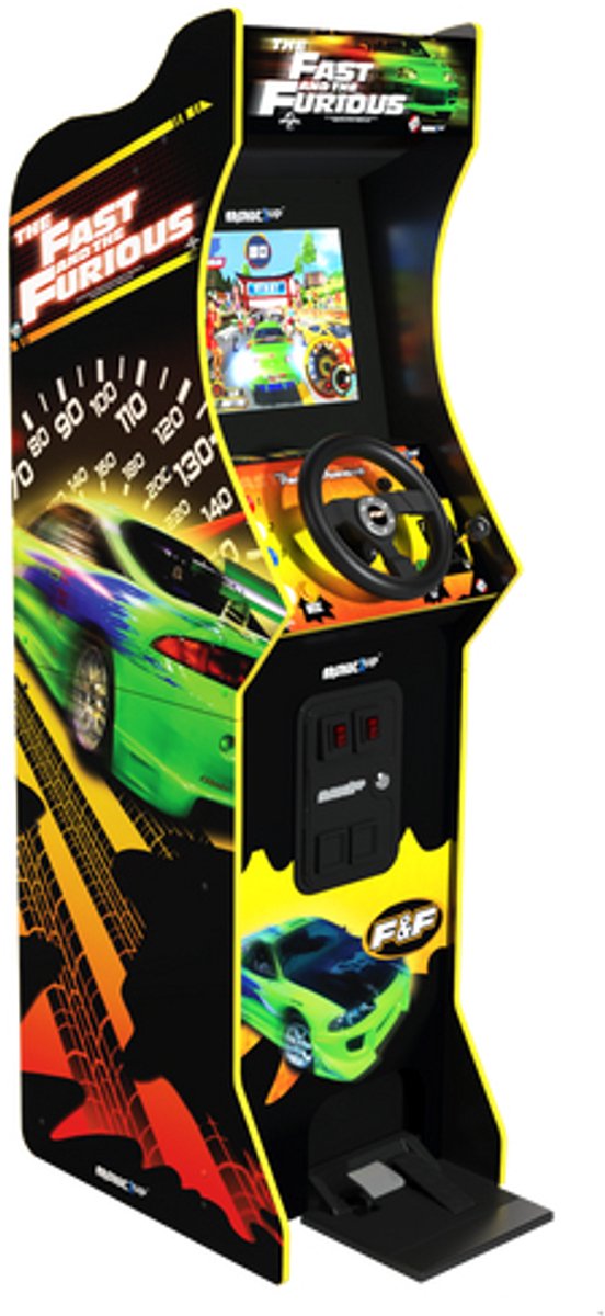 Arcade1Up - The Fast & The Furious Deluxe Arcade Kast - inclusief 4 games