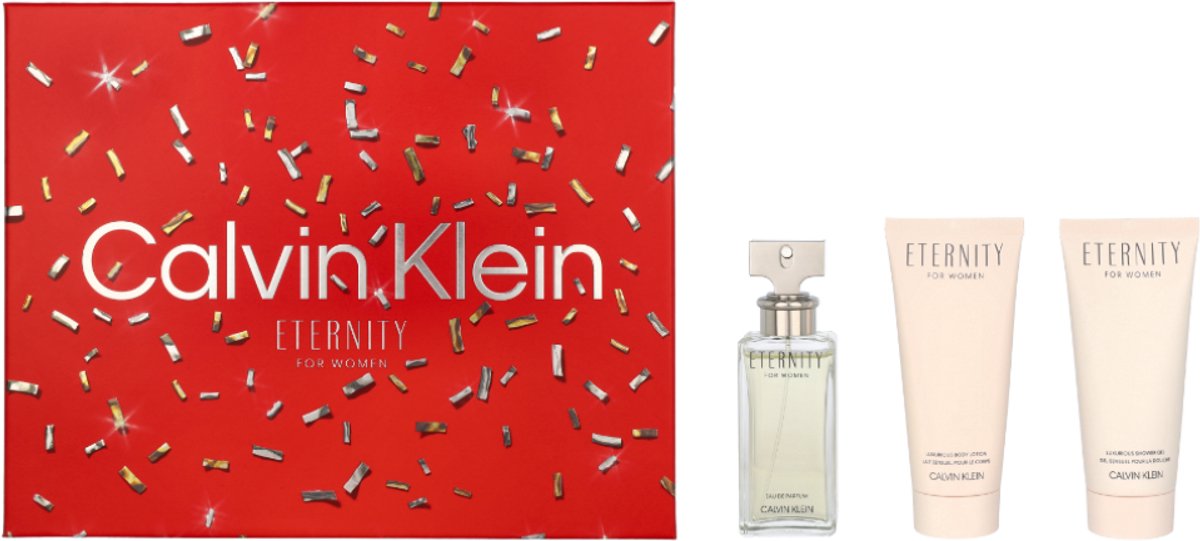 Calvin Klein Eternity For Women Giftset 250 ml - Eau de Parfum + Body Lotion + Shower Gel