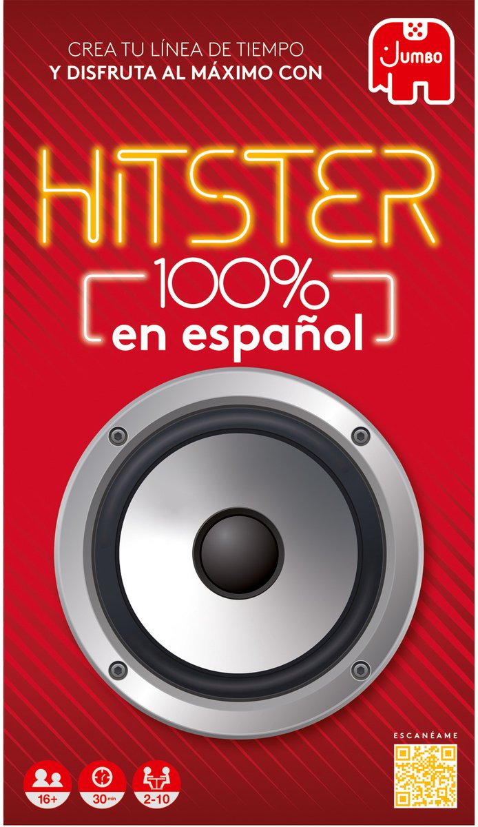 Jumbo Hitster - 100% en español, Bordspel, Feest, 16 jaar, 30 min, 30 min — cadeau in Partyspellen - foto 2