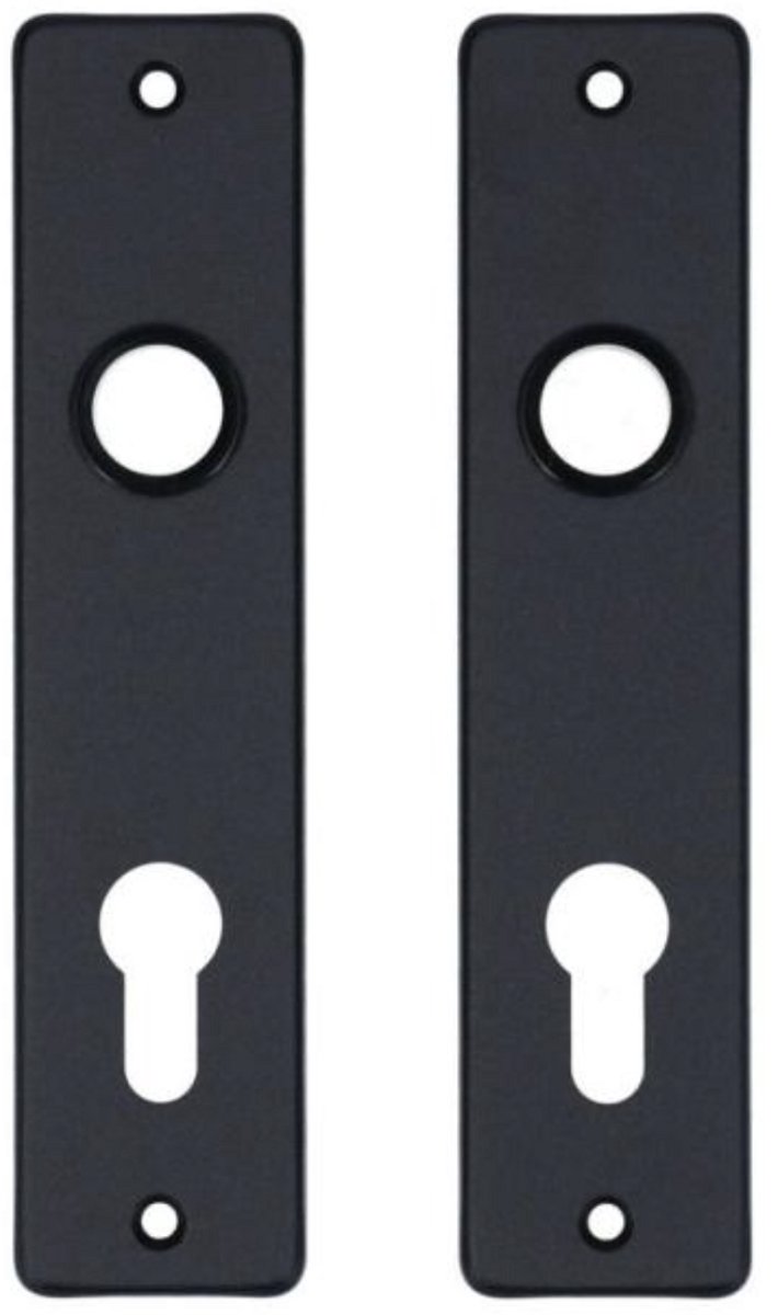 Veilig BSG 180/41H PC72 - binnendeurschild met sleutelgat - zwart - alu - 2-dlg