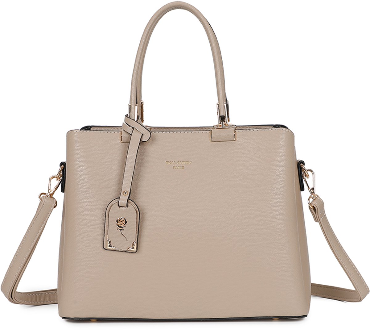 Gallantry Sophia - Dames Tas - Schoudertas - Handtas - Shopper - Tote Bag - Werktas - Schooltas - Taupe