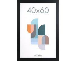 ACAZA Fotokader - Fotolijst - 40x60 cm - MDF hout - Zwart