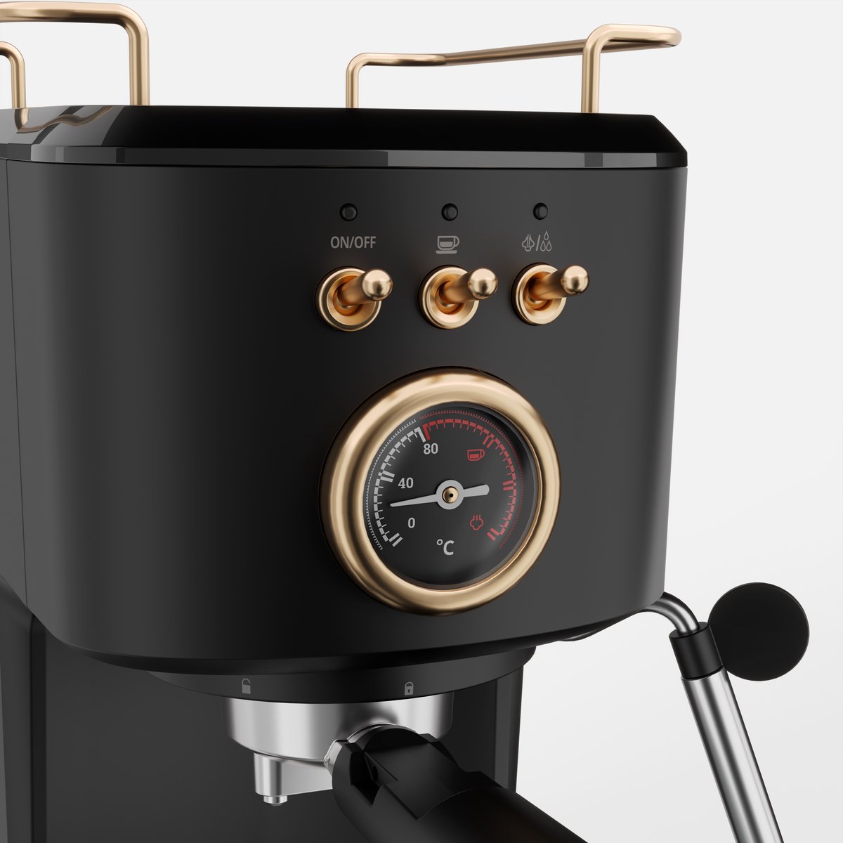 Afbeelding 2 van Koffiezetapparaat - Princess 249417 Espresso machine zwart - 20 bar - 1.2 L water tank