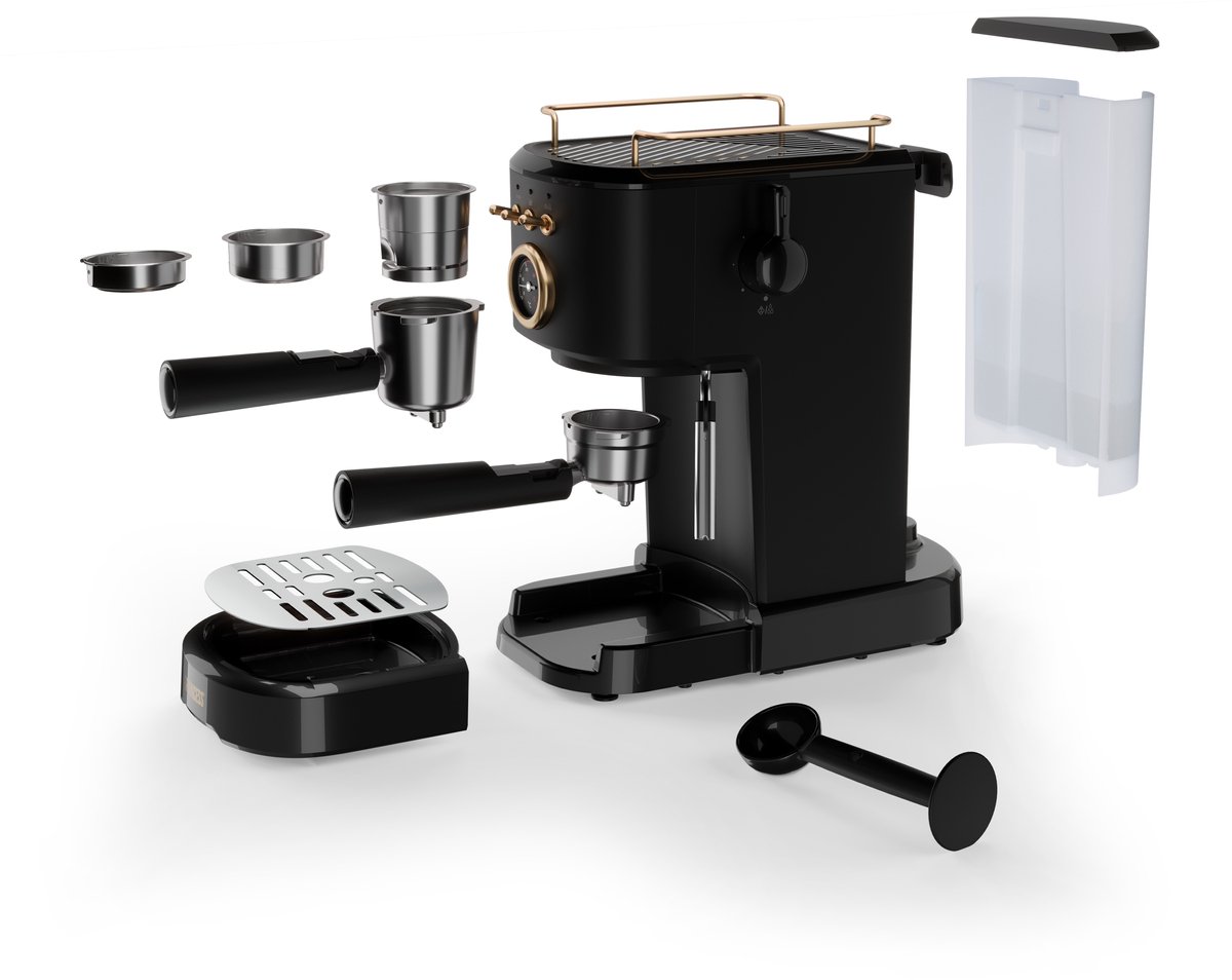 Zanussi - CK114N Aroma Grande Barista Italian Espressomachine Met Stoompijpje Nespresso Caps Compatible 20 Bar