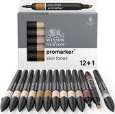 Winsor & Newton 0290172 Promarker 12 Skin Tones Set | Professionele layoutmarkers & alcoholmarkers