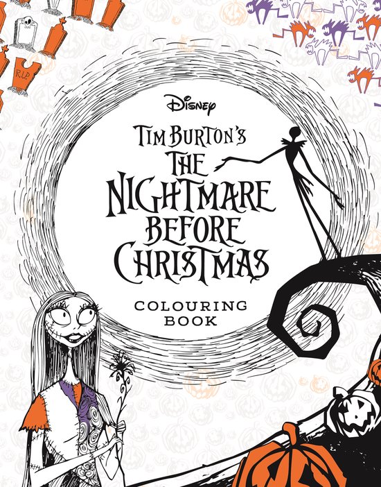 Disney Tim Burton's The Nightmare Before Christmas Colouring ... - cover