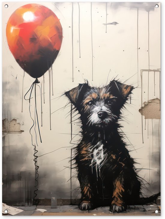 hond verjaardagsdecoratie set 27-delig hondenthema banners kleurrijk