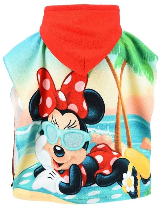 Minnie Mouse op het strand badponcho 55x110cm sneldrogend van Merkloos — afbeelding 2