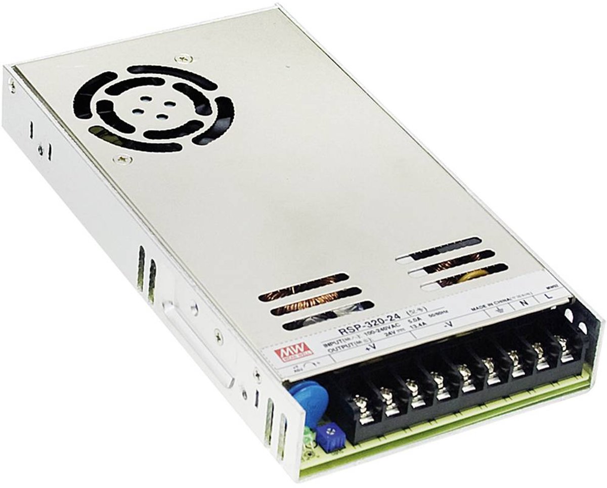 Mean Well Schakelende voeding voor IT-apparatuur , 1 uitgang , 320 W , 12 V , gesloten chassis