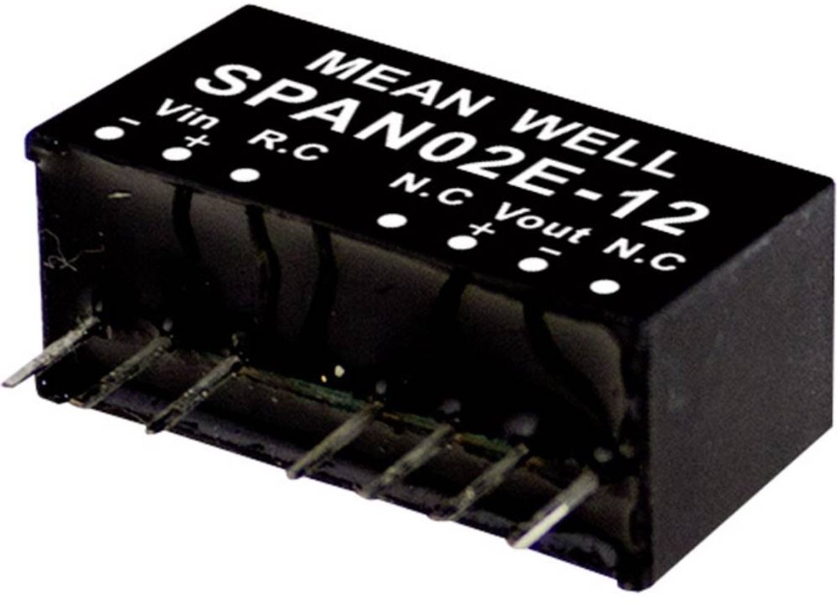 MEAN WELL SPAN02B-12 DC/DC-convertermodule 167 mA 2 W Aantal uitgangen: 1 x Inhoud 1 stuk(s)