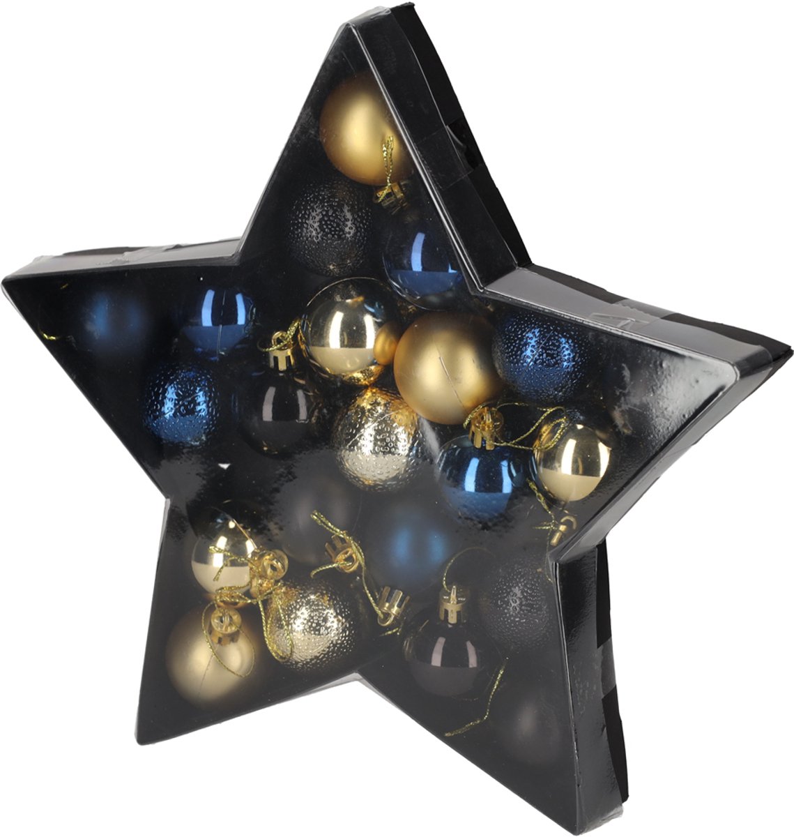 JENS Living Kerstballen Blauw/Goud /22