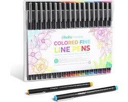 Ohuhu Hana Highway Fineliners – set van 18