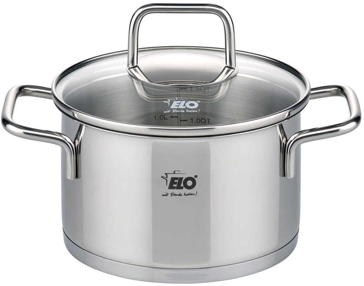 Roestvrijstalen braadpan 16 cm van 1,7 liter Elo Citrin