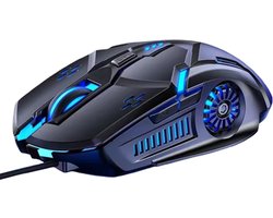 Computer Muis XL – Grote – Bedraad – Game – PC – Laptop – LED – Computermuis