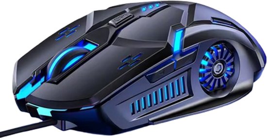 Computer Muis XL - Grote - Bedraad - Game - PC - Laptop - LED - Computermuis