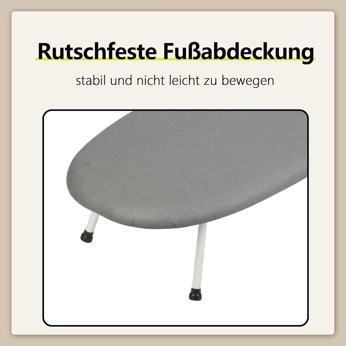 Tafelstrijkplank met Mini-Strijkplank - Inklapbaar en Compact - 60 x 37 cm - Zilver