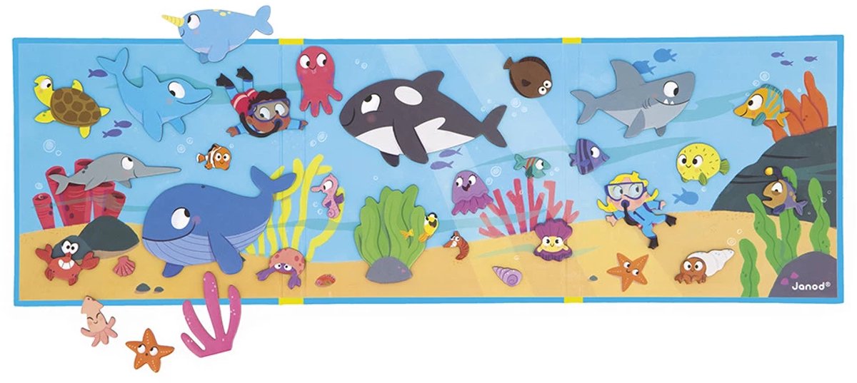 Janod - Magneti Stories - De zeebodem – Educatieve magneetset — afbeelding 2