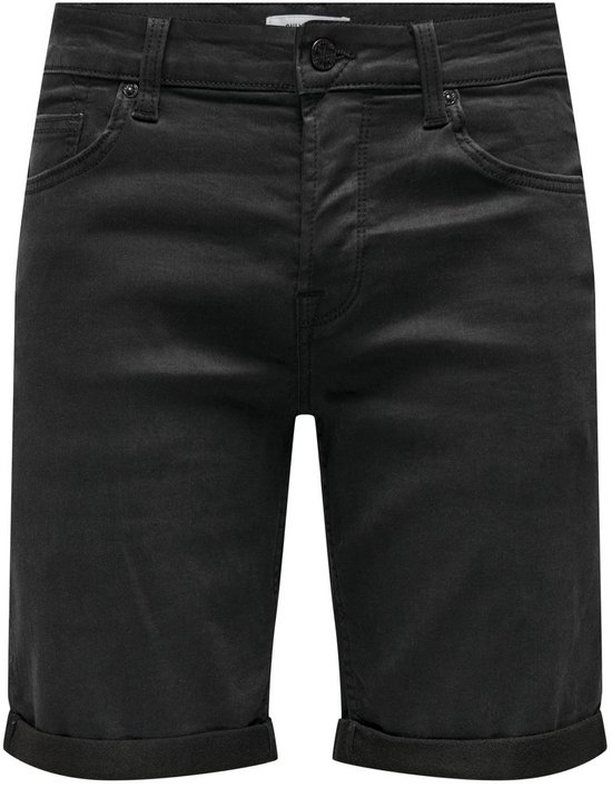 ONLY & SONS ONSPLY LIFE REG BLK JOG SHT PK 8581 NOOS Heren Denim Short