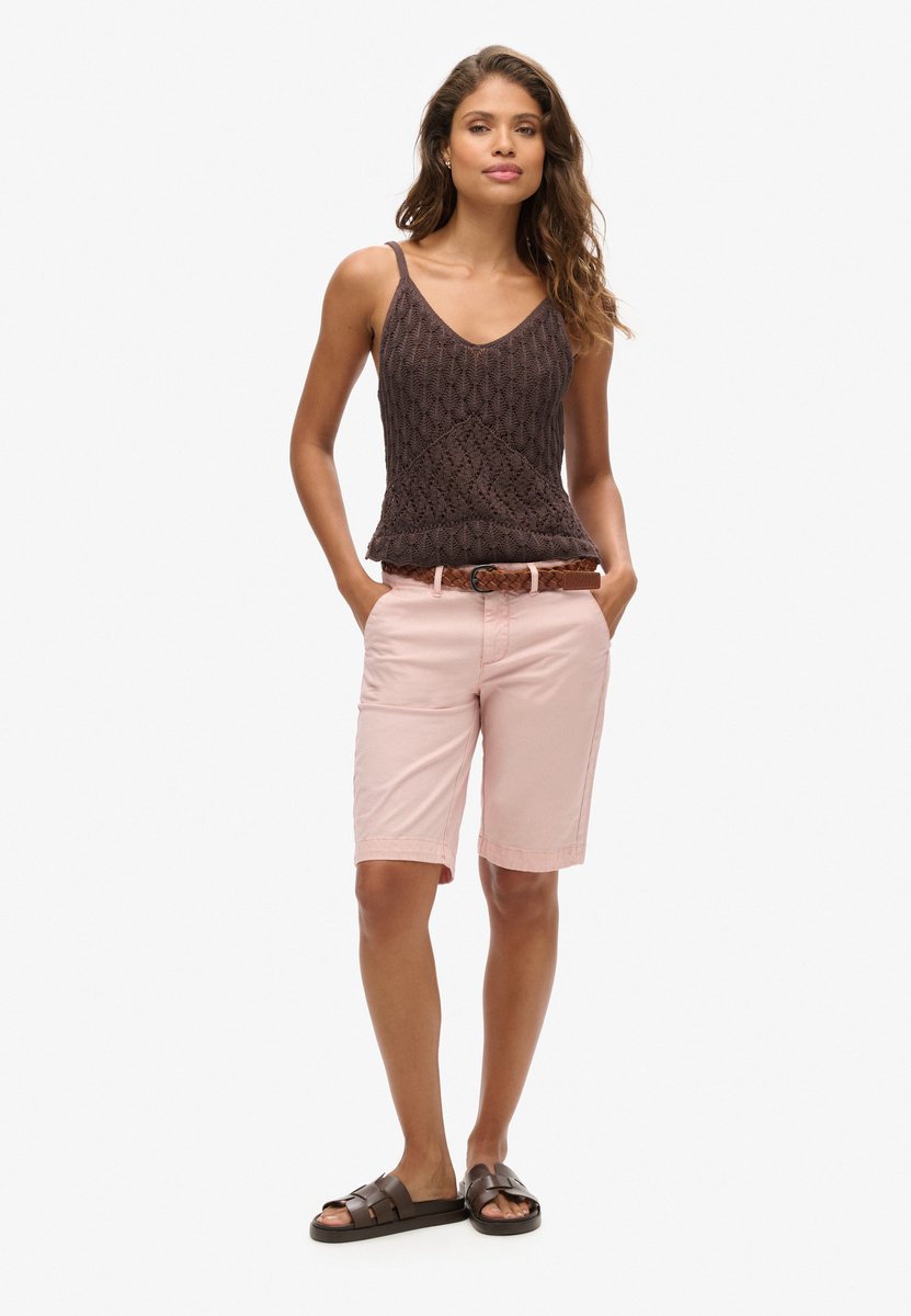 Superdry City chinoshort Dames Korte broeken Roze