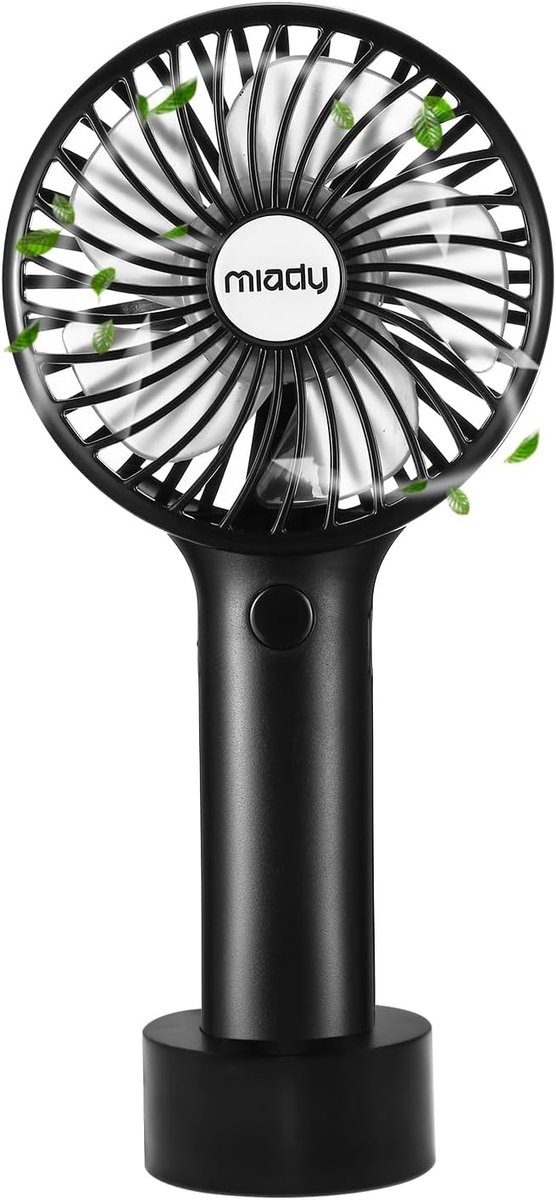 Mini Handventilator met 5000 mAh Batterij en 3 Snelheden - Ideaal voor Thuis, Reizen en Buiten