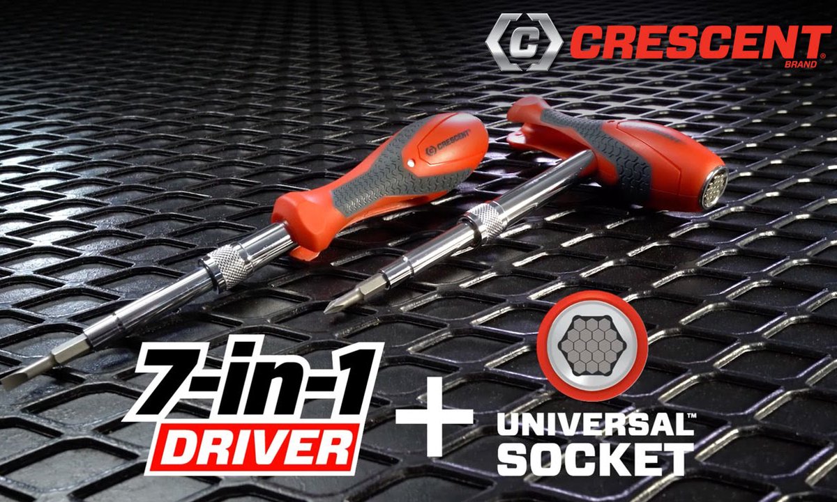 7 in 1 Universele Multi Bit Driver - Handige Moer, Bout, Steeksleutel, Dopsleutel & Schroevendraaier