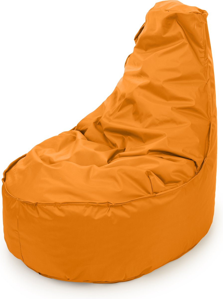 Drop & Sit - zitzak/stoel - robuust nylon - oranje - Noa JR voor kinderen - voor binnen en buiten - 55 x 75 - 100 Liter