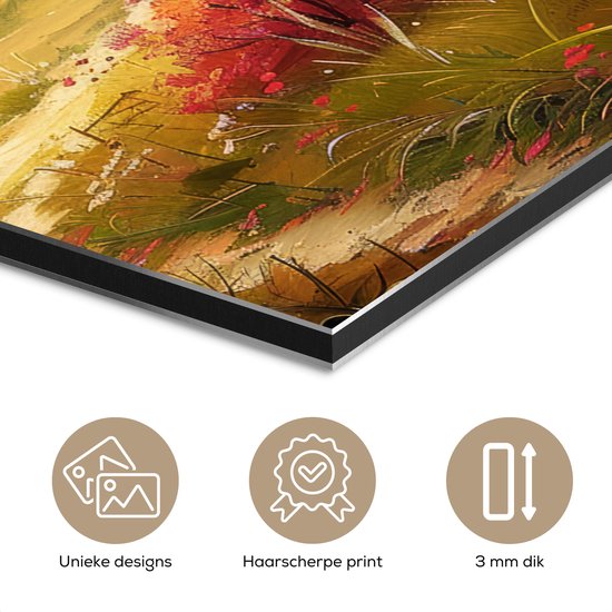 Tableau aluminium 40x60 cm - Décoration murale métal - Paysage - Illustration - Nature - Décoration murale métal salon - Décoration industrielle - Photo sur dibond - Accessoires industriels chambre