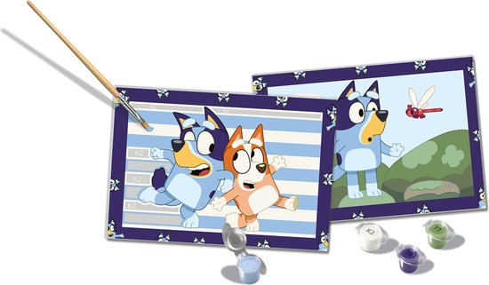 Ravensburger - CreArt Serie Junior Bluey - Schilderen op Nummer voor Kinderen