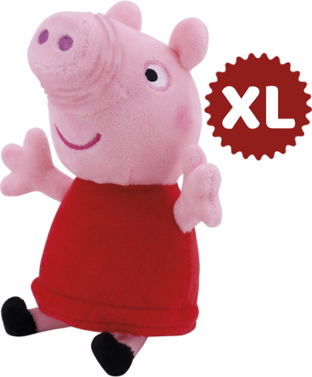 Peppa Pig Pluche Knuffel XL 80 cm - Peppa Big - Speelgoed knuffeldier varken varkentje voor kinderen jongens meisjes - Knuffels bekend van TV