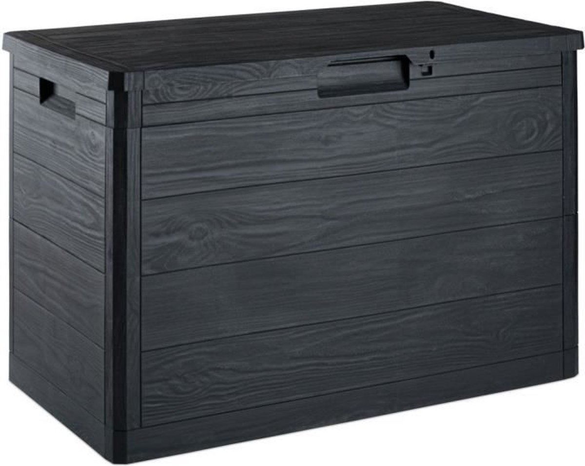 Toomax Woody's Kussenbox - 160L - Donker Antraciet - Houtlook