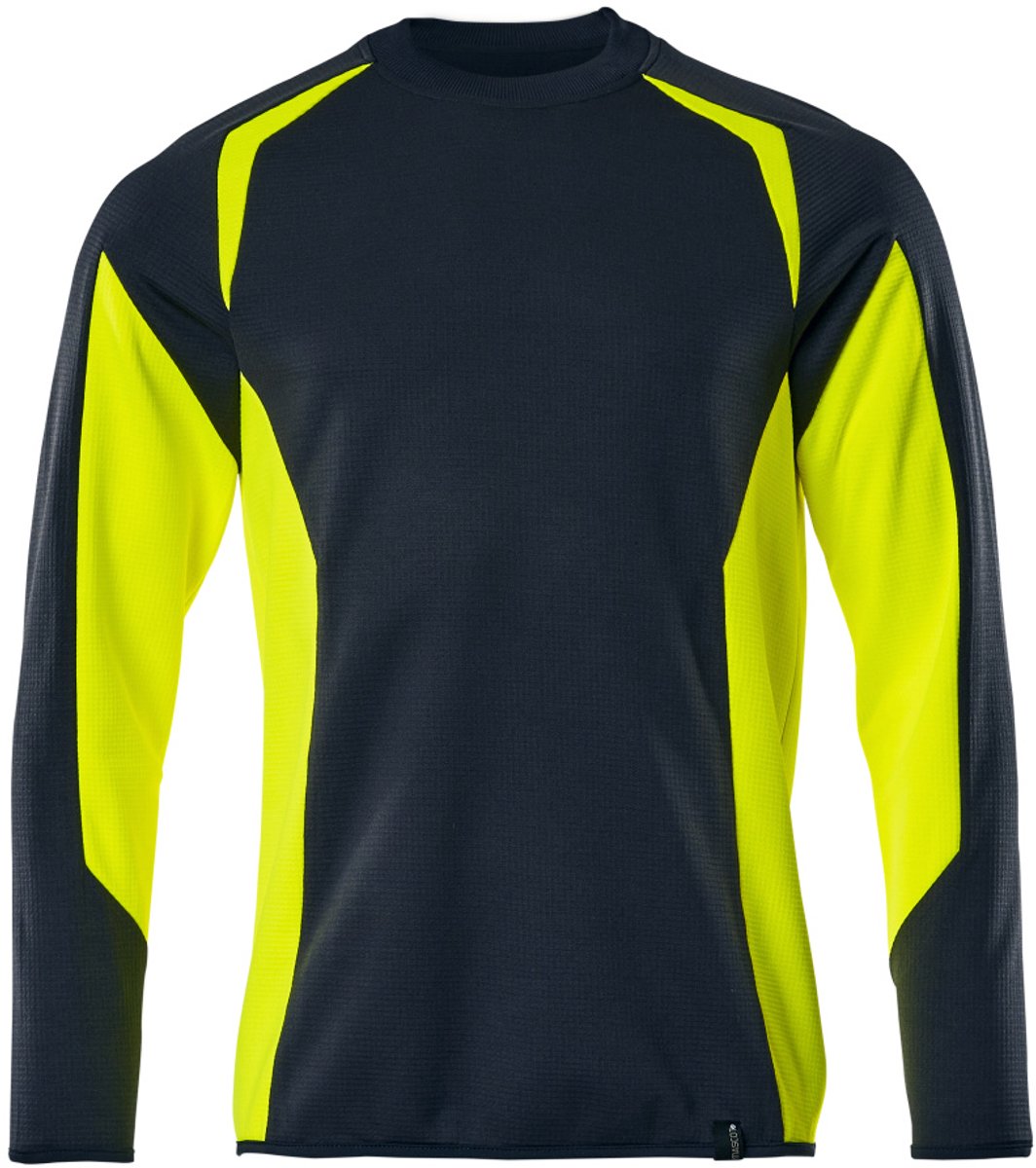 Mascot Accelerate Safe Sweatshirt 22084-781 - donkermarine/hi-vis geel - S