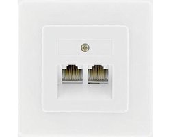 Kopp wandcontactdoos ADSL/UTP 2-voudig