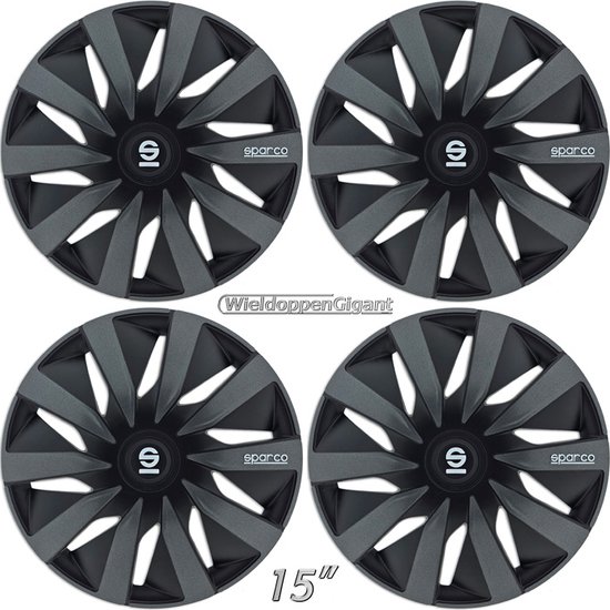 Sparco Radzierblenden Bergamo - 15-Zoll - Schwarz/Grau - Satz mit 4 Stück ab 41,99 € | Preisvergleich bei