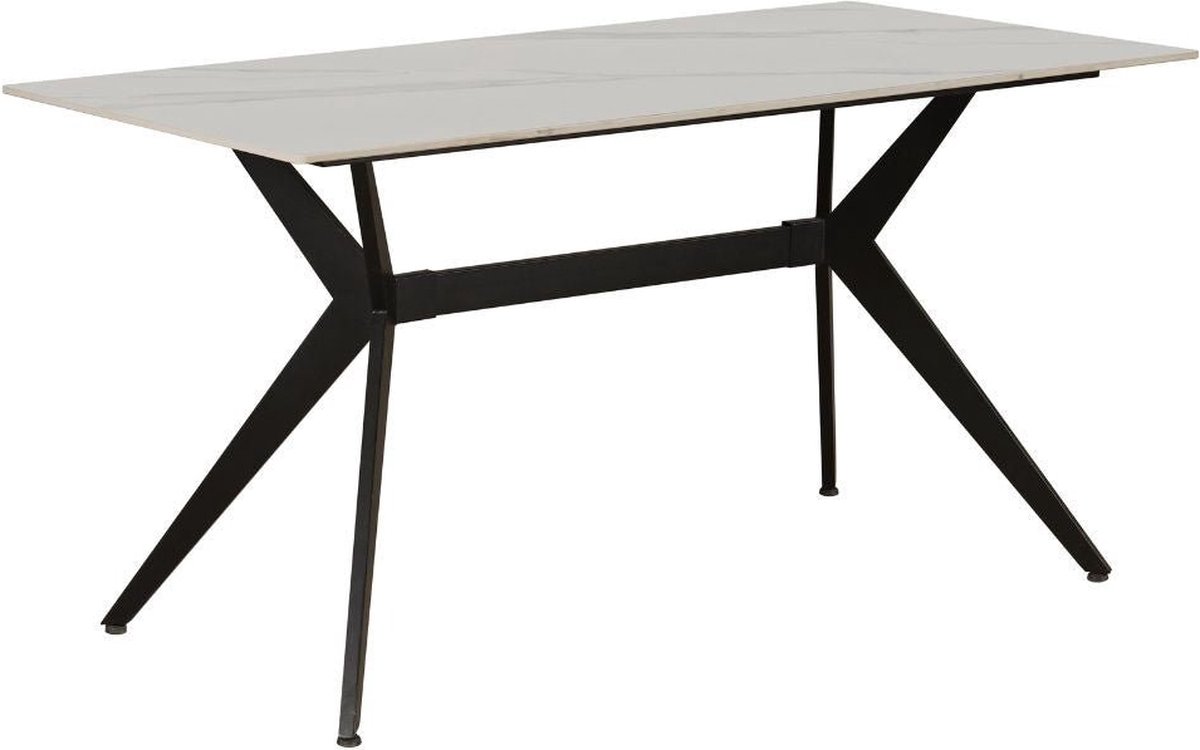 Dimehouse Eettafel Grace Sintered Stone Marmerlook Wit 170 x 90 x 76 cm - Marmer - Modern