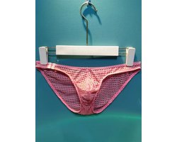 Heren slip-Oud roze-Sexy- Lingerie-Ademend-goedkoop-Opwindend