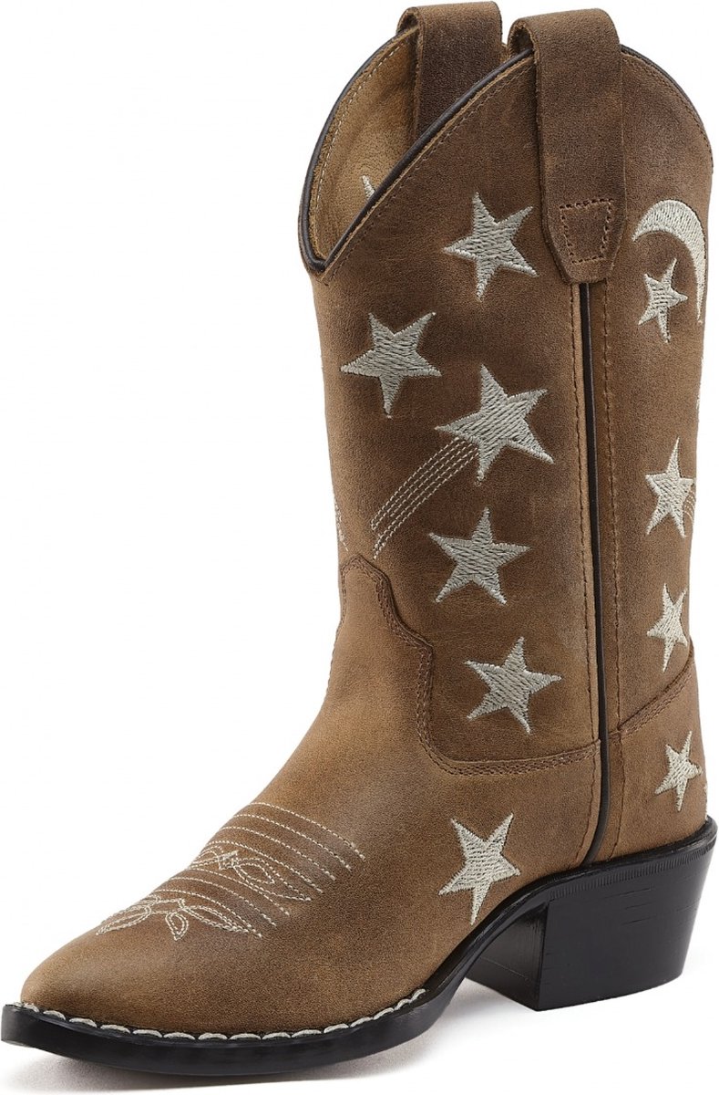 Bootstock STARS BROWN Cowboylaarzen Western laarzen Cowboy boots Meisje Bruin 33 (671270219890)