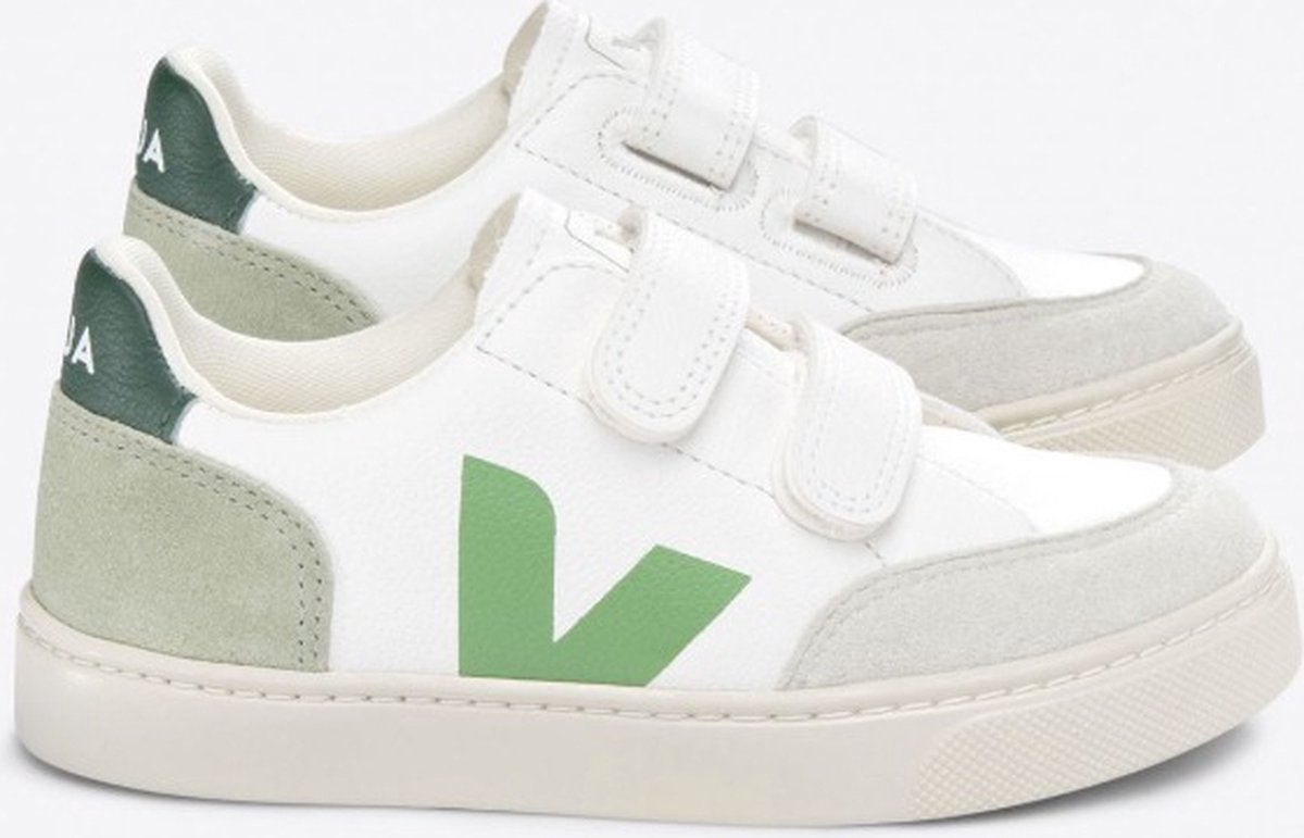Veja V12 CF MULTICO CLAY Sneaker Jongen schoenen Wit Groen 24 (3611820850354)