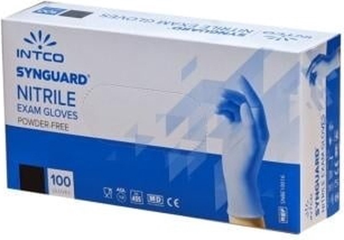 Nitril handschoenen blauw doos a 100 stuks