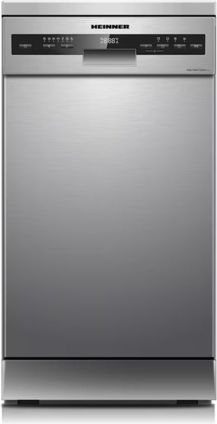Heinner Vrijstaande Vaatwasser - 10 Couverts - 49dB - Digitaal Display - 7 Wasprogramma's - Extra Droog - Dual Zone - Antraciet