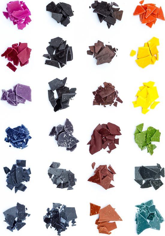 Kaarsen maken kleurstof - set van 24 kleuren kaarsen pigment