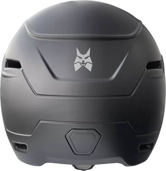 Helm Falko voor speed pedelec / snorfiets NTA-8776 Gekeurd met 2 vizieren Helder en Donker Zwart 58-61cm (L-XL) van Merkloos — afbeelding 2