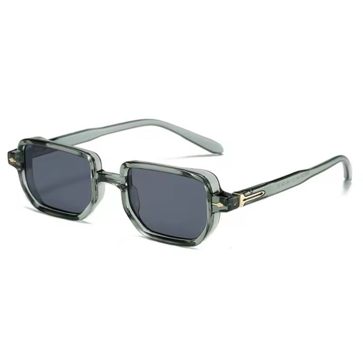 Mpariz Stijlvolle Groen Grijs Zonnebril UV400 Luxe Brillenkoker Tijdloos & Trendy Design